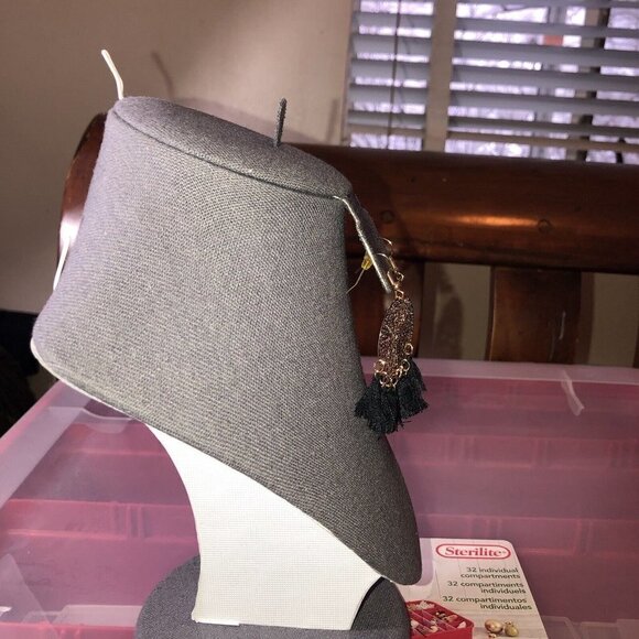 Four (4) Piece Bohemian Style Tassel Medallion Dangle Earring Bundle - Picture 7 of 9